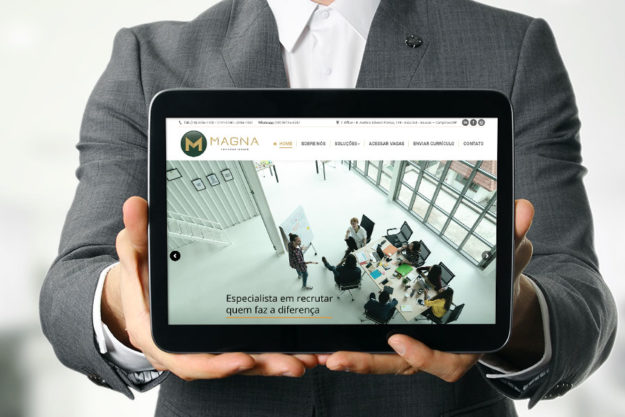 Desenvolvimento de Site para Magna Search