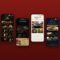 Cardápios digitais dinâmicos da Dale! em seis casas de Campinas: Banana Café, Grainne's, Ramalho Experience, Gogui, Cenário e Mister Piu