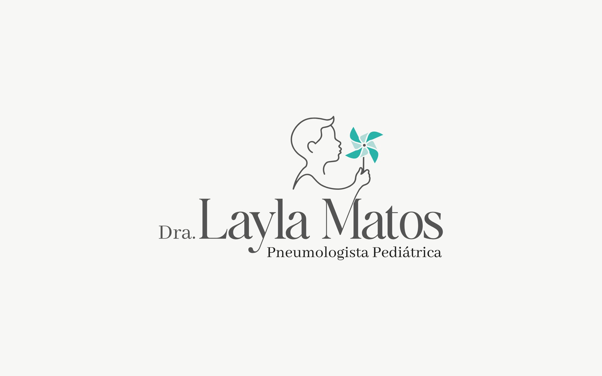 Identidade visual da Dra. Layla Matos, pneumologista pediátrica Identidade visual da Dra. Layla Matos, pneumologista pediátrica